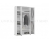 Шкаф 4-х створчатый Норд 1600 белый глянец (МГ)
