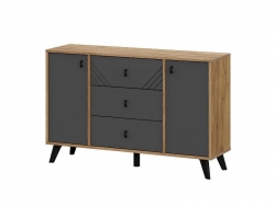 Комод 3 ящика двухстворчатый Байкал