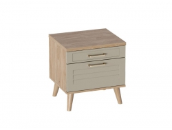 Тумба 2 ящика Гавана Светло-серый
