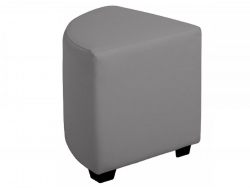 Пуф детский Марио 1/4 серый