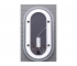 Зеркало Капри OV 900х500 LED Sansa