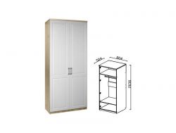Шкаф 2-х дверный 800 Юниор-7 ЮН-2